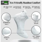4_Pair Set Unisex Casual Bamboo Cotton Printed Ankle Length Socks (Multicolor) - Image 3