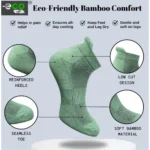 4_Pair Set Unisex Casual Bamboo Cotton Printed Ankle Length Socks (Multicolor) - Image 3