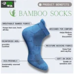 4_Pair Set Unisex Casual Bamboo Cotton Printed Ankle Length Socks (Multicolor) - Image 5