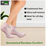 4_Pair Set Unisex Casual Bamboo Cotton Printed Ankle Length Socks (Multicolor) - Image 2