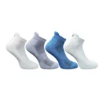 4_Pair Set Unisex Casual Bamboo Cotton Printed Ankle Length Socks (Multicolor)
