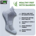 4_Pair Set Unisex Casual Bamboo Cotton Printed Ankle Length Socks (Multicolor) - Image 3