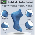 4_Pair Set Unisex Casual Bamboo Cotton Printed Ankle Length Socks (Multicolor) - Image 5
