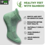 4_Pair Set Unisex Casual Bamboo Cotton Printed Ankle Length Socks (Multicolor) - Image 4