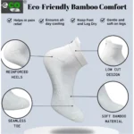4_Pair Set Unisex Casual Bamboo Cotton Printed Ankle Length Socks (Multicolor) - Image 3