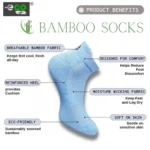 4_Pair Set Unisex Casual Bamboo Cotton Printed Ankle Length Socks (Multicolor) - Image 5