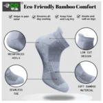 4_Pair Set Unisex Casual Bamboo Cotton Printed Ankle Length Socks (Multicolor) - Image 3