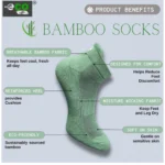 4_Pair Set Unisex Casual Bamboo Cotton Printed Ankle Length Socks (Multicolor) - Image 5
