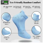 4_Pair Set Unisex Casual Bamboo Cotton Printed Ankle Length Socks (Multicolor) - Image 3