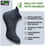 4_Pair Set Unisex Casual Bamboo Cotton Printed Ankle Length Socks (Multicolor) - Image 4