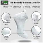 4_Pair Set Unisex Casual Bamboo Cotton Printed Ankle Length Socks (Multicolor) - Image 3