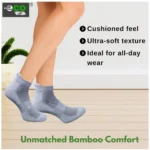 4_Pair Set Unisex Casual Bamboo Cotton Printed Ankle Length Socks (Multicolor) - Image 2