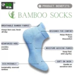 4_Pair Set Unisex Casual Bamboo Cotton Printed Ankle Length Socks (Multicolor) - Image 5