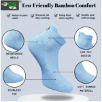 4_Pair Set Unisex Casual Bamboo Cotton Printed Ankle Length Socks (Multicolor) - Image 3
