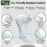4_Pair Set Unisex Casual Bamboo Cotton Printed Ankle Length Socks (Multicolor) - Image 3