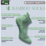 4_Pair Set Unisex Casual Bamboo Cotton Printed Ankle Length Socks (Multicolor) - Image 4