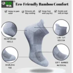 4_Pair Set Unisex Casual Bamboo Cotton Printed Ankle Length Socks (Multicolor) - Image 5