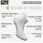 4_Pair Set Unisex Casual Bamboo Cotton Printed Ankle Length Socks (Multicolor) - Image 2