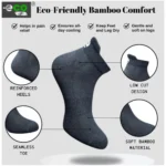 4_Pair Set Unisex Casual Bamboo Cotton Printed Ankle Length Socks (Multicolor) - Image 4