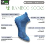4_Pair Set Unisex Casual Bamboo Cotton Printed Ankle Length Socks (Multicolor) - Image 5