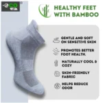4_Pair Set Unisex Casual Bamboo Cotton Printed Ankle Length Socks (Multicolor) - Image 4