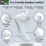 4_Pair Set Unisex Casual Bamboo Cotton Printed Ankle Length Socks (Multicolor) - Image 3