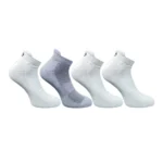 4_Pair Set Unisex Casual Bamboo Cotton Printed Ankle Length Socks (Multicolor)