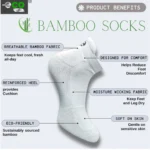 4_Pair Set Unisex Casual Bamboo Cotton Printed Ankle Length Socks (Multicolor) - Image 3