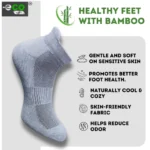 4_Pair Set Unisex Casual Bamboo Cotton Printed Ankle Length Socks (Multicolor) - Image 5