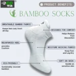 4_Pair Set Unisex Casual Bamboo Cotton Printed Ankle Length Socks (Multicolor) - Image 5