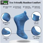 4_Pair Set Unisex Casual Bamboo Cotton Printed Ankle Length Socks (Multicolor) - Image 3