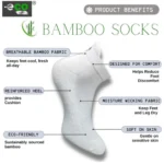 4_Pair Set Unisex Casual Bamboo Cotton Printed Ankle Length Socks (Multicolor) - Image 4