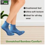 4_Pair Set Unisex Casual Bamboo Cotton Printed Ankle Length Socks (Multicolor) - Image 2