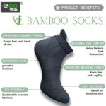 4_Pair Set Unisex Casual Bamboo Cotton Printed Ankle Length Socks (Multicolor) - Image 5