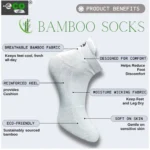 4_Pair Set Unisex Casual Bamboo Cotton Printed Ankle Length Socks (Multicolor) - Image 4