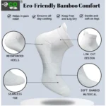 4_Pair Set Unisex Casual Bamboo Cotton Printed Ankle Length Socks (Multicolor) - Image 3