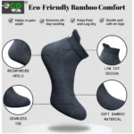 4_Pair Set Unisex Casual Bamboo Cotton Printed Ankle Length Socks (Multicolor) - Image 3