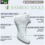 4_Pair Set Unisex Casual Bamboo Cotton Printed Ankle Length Socks (Multicolor) - Image 5