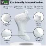 4_Pair Set Unisex Casual Bamboo Cotton Printed Ankle Length Socks (Multicolor) - Image 3