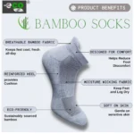 4_Pair Set Unisex Casual Bamboo Cotton Printed Ankle Length Socks (Multicolor) - Image 5