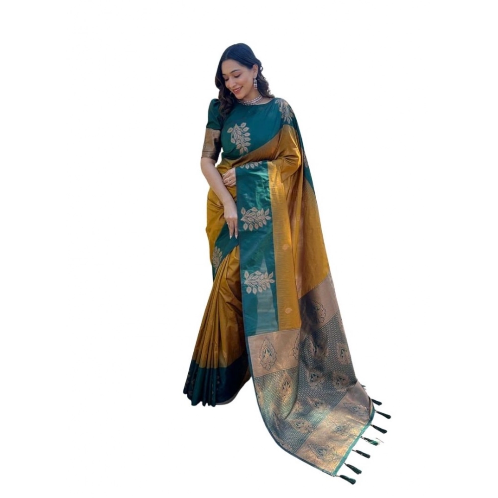 PID-63688-Women-s-Soft-Lichi-Silk-Printed-Saree-With-Unstitched-Blouse-5-5-Mtr-Mustard-1-1000x1000-1.webp Women's Soft Lichi Silk Printed Saree With Unstitched Blouse 5.5Mtr (Mustard ) - Image 1