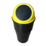 Pack of 3_Mini Car Trash Bin – Portable Vehicle Garbage Containers (Color: Black)