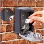 Wall-Mounted ABS Plastic Key Lock Box (Grey-Black ) - Image 2