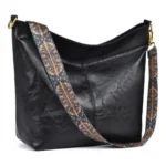 Women's PU Leather Zipper Handbag (Black) - Image 4