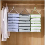 Hanging Foldable Fabric Closet Organizer with 6 Shelves - Image 3