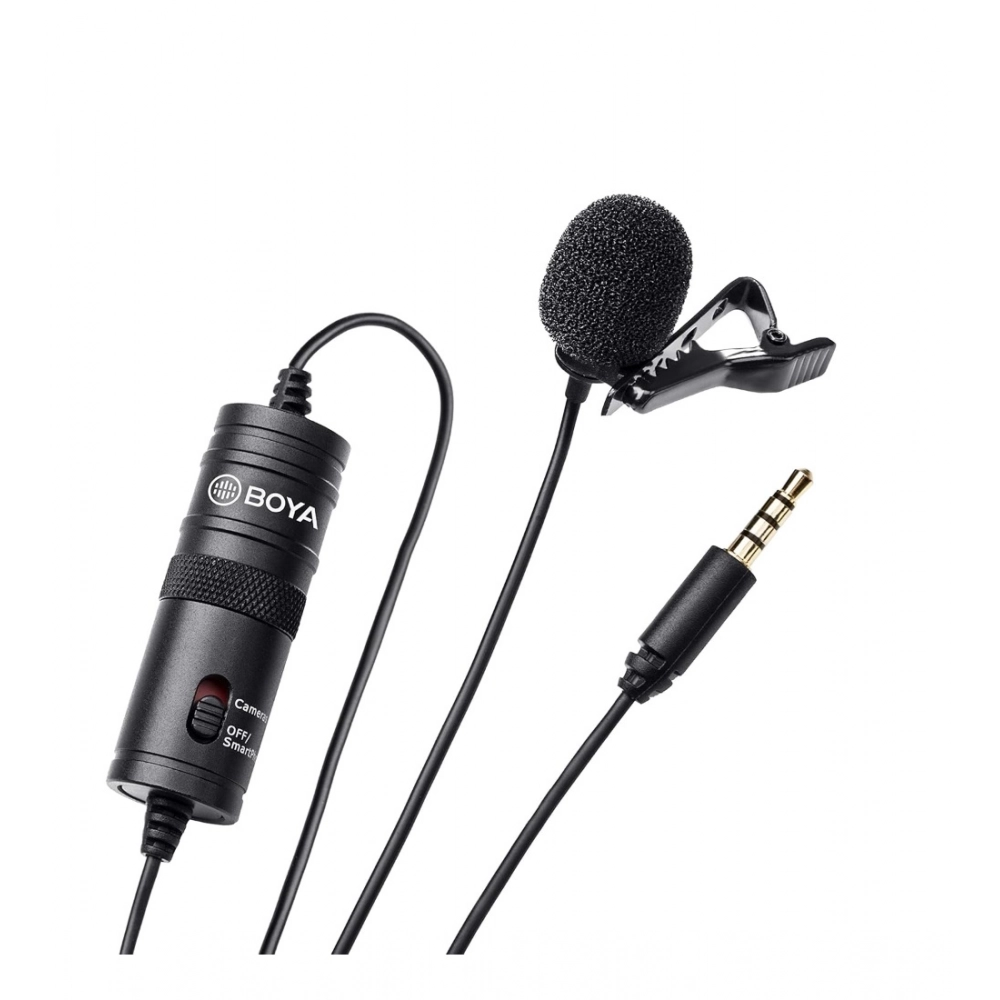 PID-64082-Plastic-BOYA-BY-M1-Lavalier-Condenser-Microphone-with-20ft-Audio-Cable-1-1000x1000-1.webp Plastic BOYA BY-M1 Lavalier Condenser Microphone with 20ft Audio Cable - Image 1