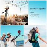 Steel-Plastic Universal 55" Tripod with 360° Pan-Tilt Head - Image 3