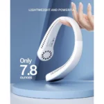 Plastic USB Rechargeable Wearable Neck Fan (Single Piece) - Image 2
