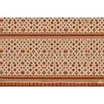 Fleece Geometric Double Polar Warm Bedsheet with 2 Pillow Cover (Orange) - Image 3