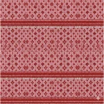 Fleece Geometric Double Polar Warm Bedsheet with 2 Pillow Cover (Red) - Image 3